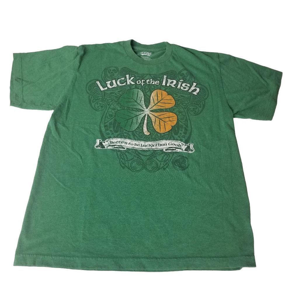 Lucky Irish Tee mens large green